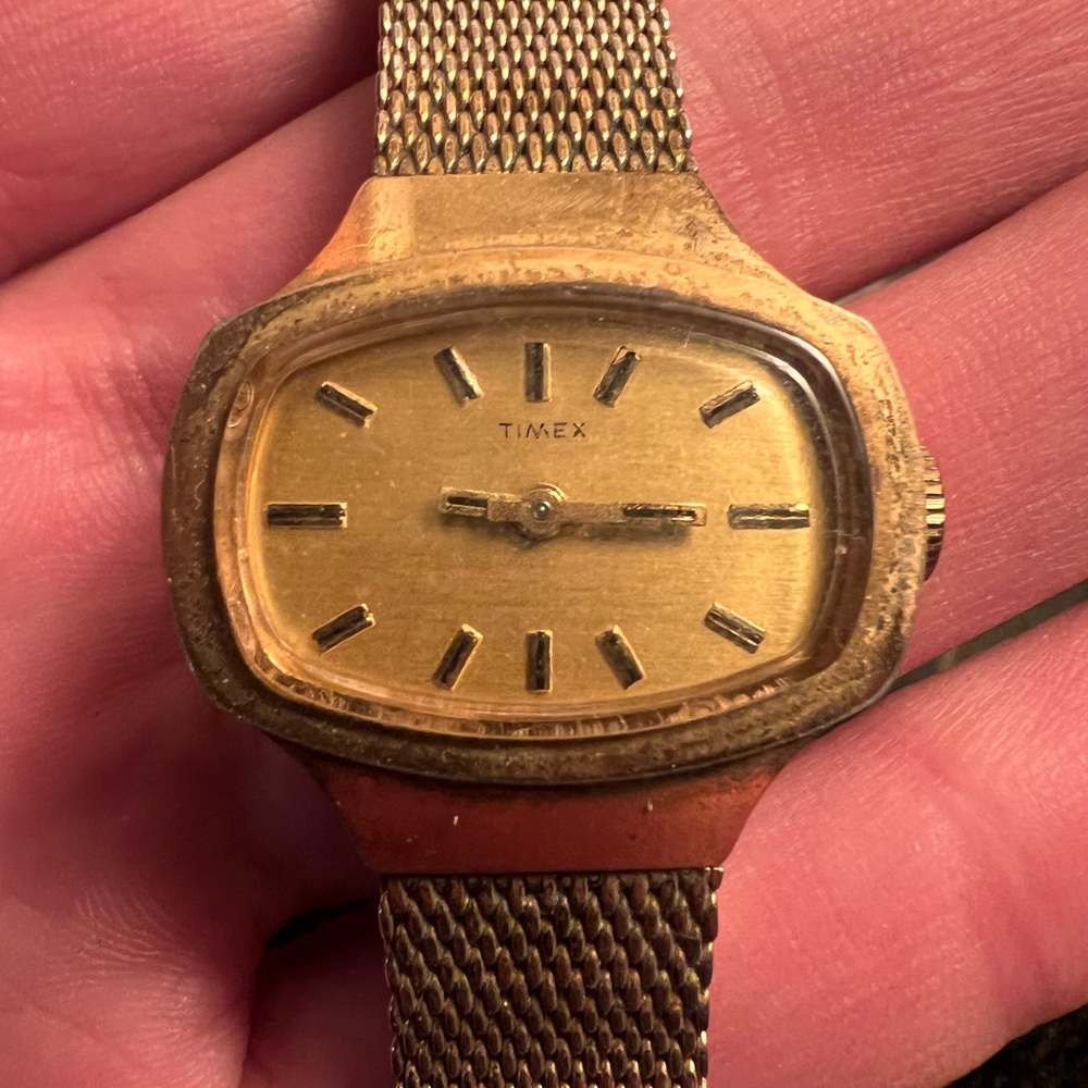 Timex Vintage Gold Tone Watch